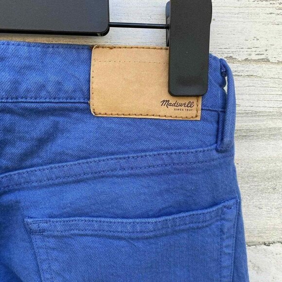 Madewell Skinny Skinny Jeans Womens 25 x 34 Blue Dip Dye Color Fade‎ Ankle Slit - Picture 4 of 11